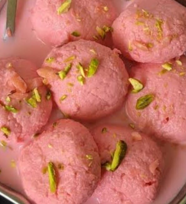 Rose Milk Rasmalai 2pc pot