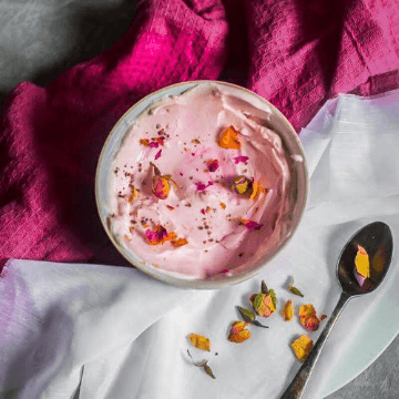 Rose Shrikhand Pot